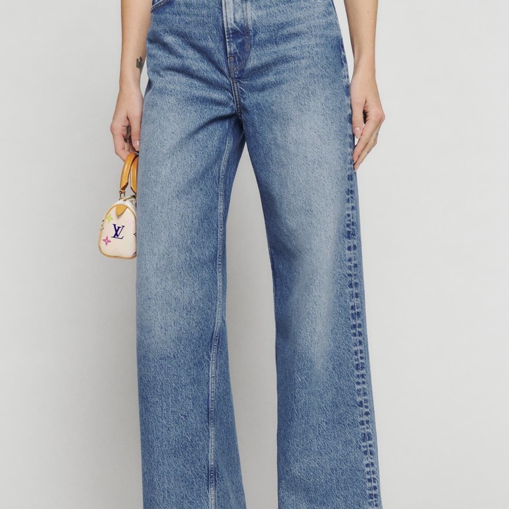 Reformation Cary Slouchy High Rise Wide Leg Jean- Colorado Wash